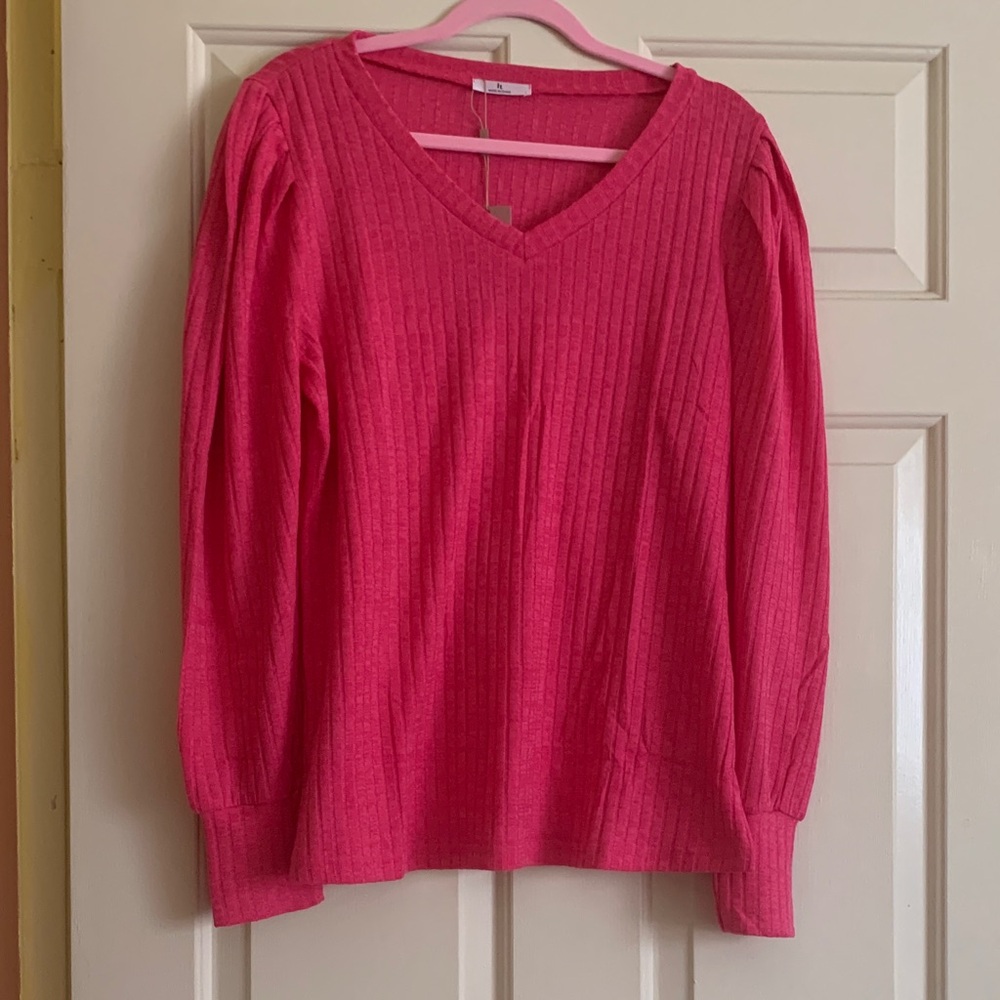 NWT HOTOUCH Women's Pink Long Sleeve Top